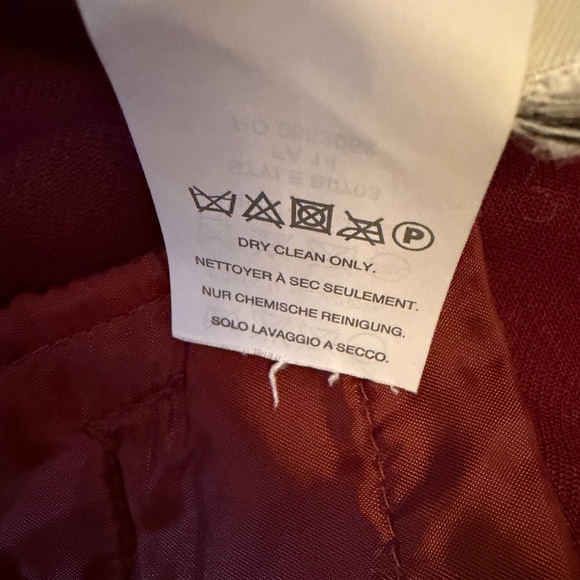 J. Crew Campbell Women's Burgundy Maroon Berry Crop Pants Tailored Wool Blend - Picture 10 of 14